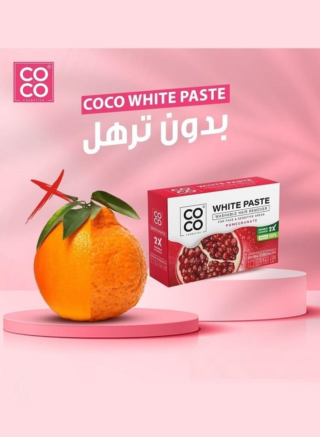 كوكو معجون شمع الرمان الأبيض لإزالة شعر الجسم والوجه 100 غرام - Image 4